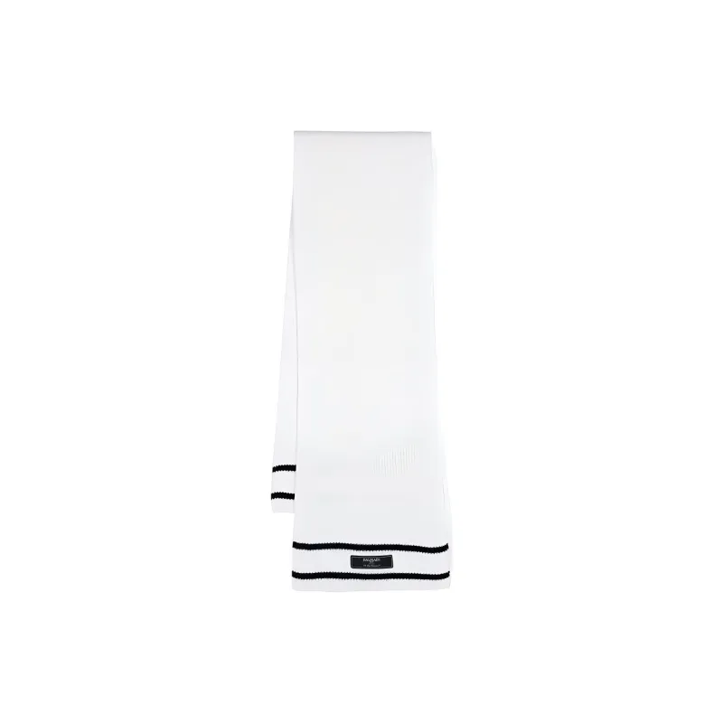 BALMAIN   Knit Scarves Unisex White-0