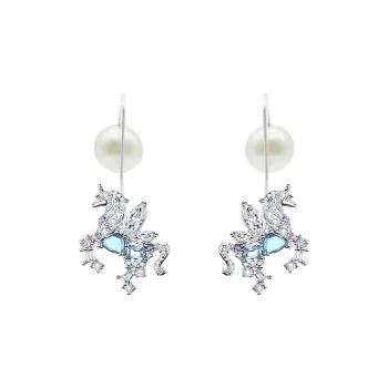 PARANOID PUPPY 925 Sterling Silver Fall And Winter Everyday Cute Hoop Earrings Women's