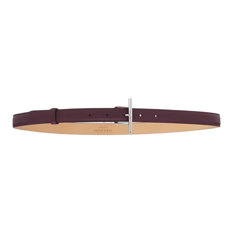 Alexander McQueen T Bar Logo Engraved Belt-2