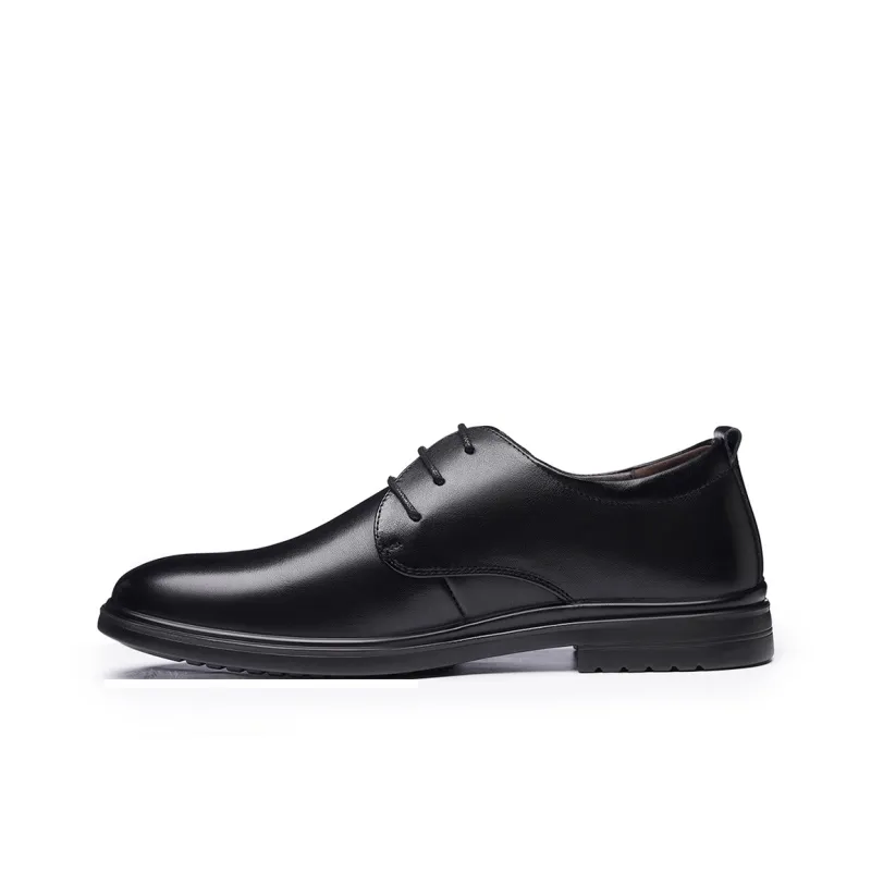 Ritai Dress Shoes Men Low Top Black-3