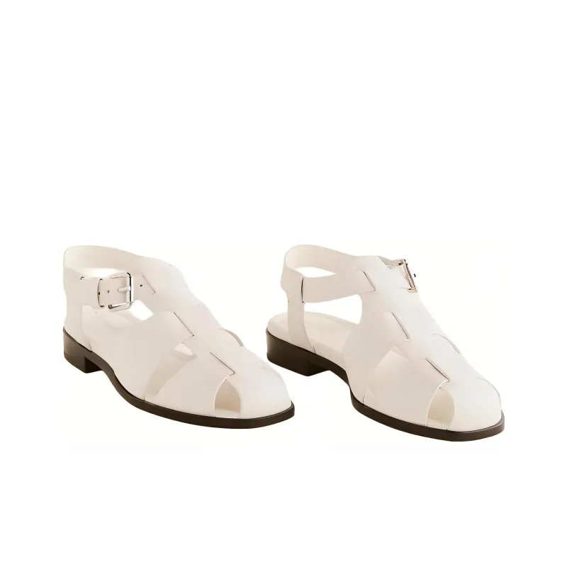 REFORMATION Freya Roman Sandals Women's White-3