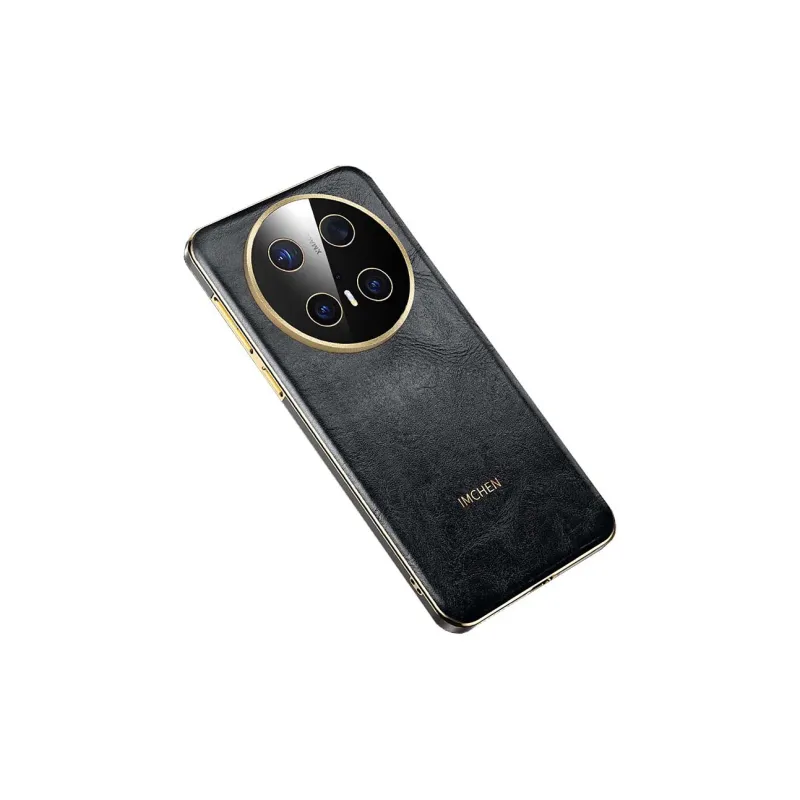 IMCHEN Genuine Leather Material Top Grain Cow Leather Phone Cases Compatible With Huawei Mate70Pro/Mate70Pro+-2