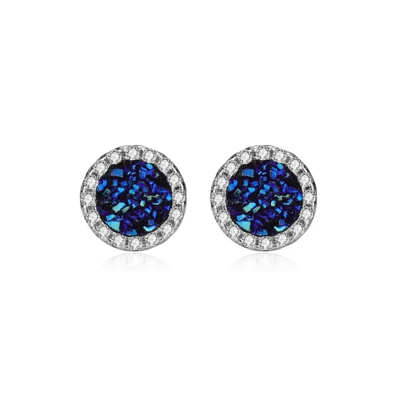 ICEGANG S925 Sterling Silver Stud Earrings Unisex-6