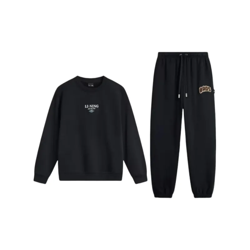 LiNing Sports Life Collection Casual Sportswear Unisex Black-1