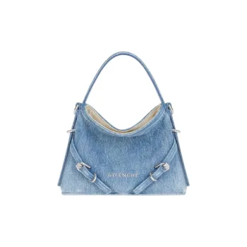 Givenchy Voyou Cotton Crossbody Handbag Extra Mini Women's Medium Blue