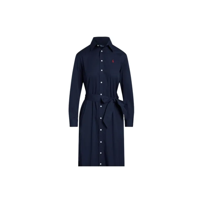 Polo Ralph Lauren Belted Midi Shirt Dress-2