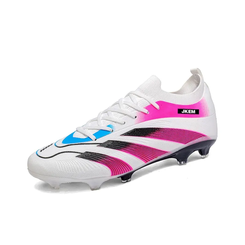 JKEM FG Rubber Long Studs Artificial Ground Wear-Resistant Coverage Impact-Resistant Soccer Shoes Unisex-6