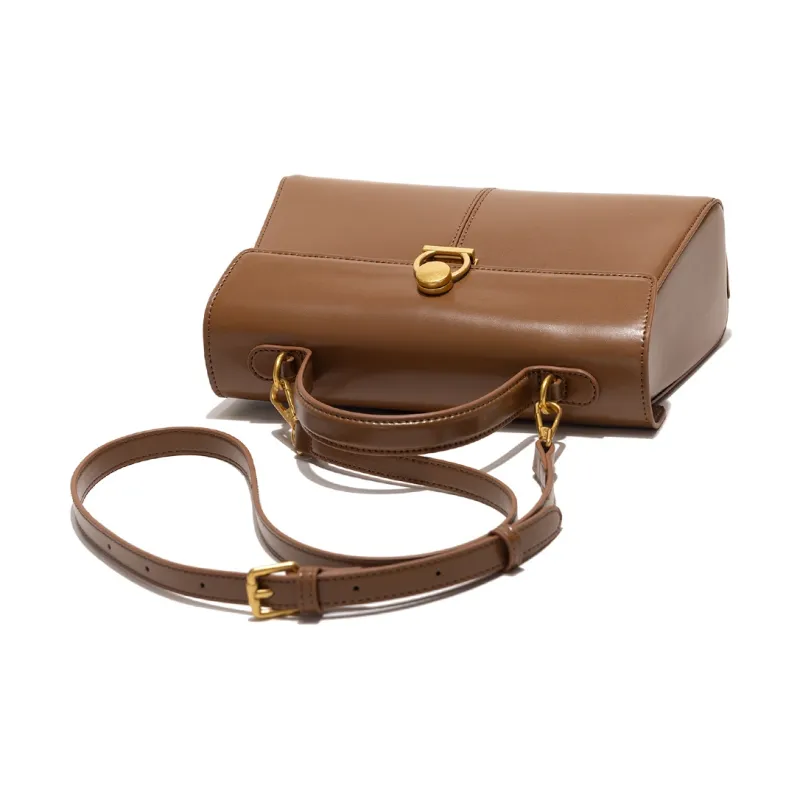 OCTSUI PVC Handbag Medium Size Women's Caramel/Coffee/Black Red-3