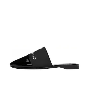 GIVENCHY Rubber Sole Slide Slippers Women's Black