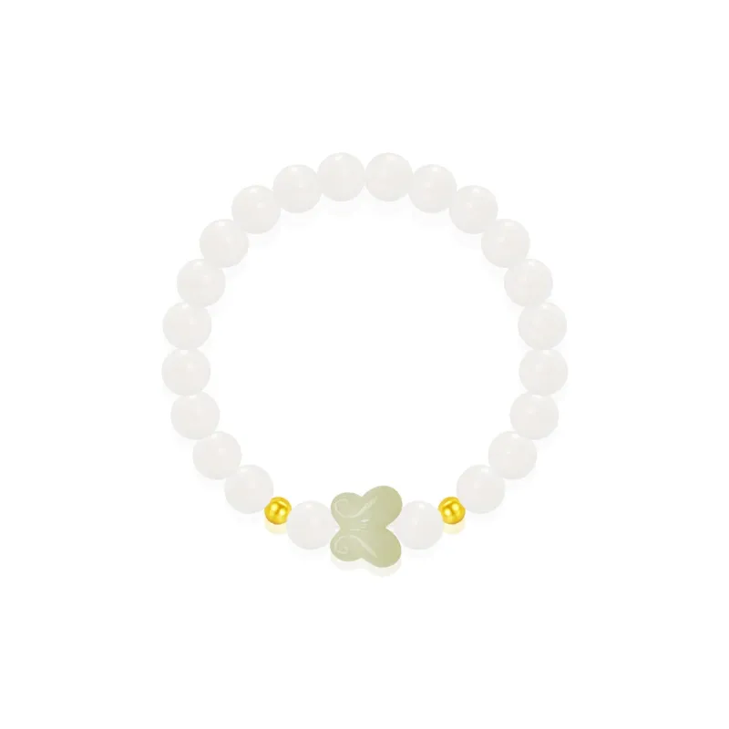 Cuz Strange Intention White Jade Bodhi Bracelets Unisex-2