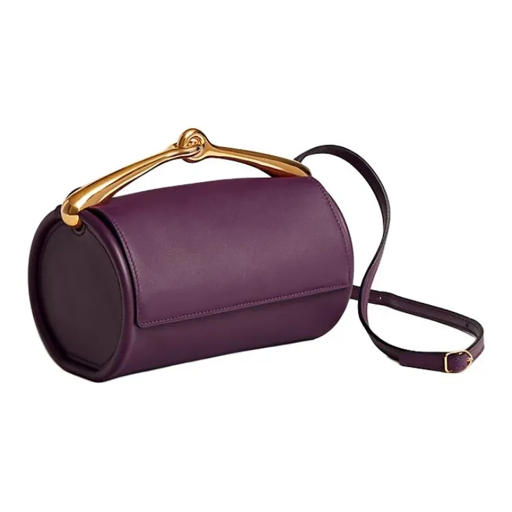 HERMES Maximors Swift Calfskin Shoulder Bag Crossbody Bag Handbag Women's N5 Cassis Blackcurrant Color-2