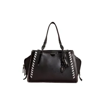 COACH Dreamer Glossy Pebbled Leather Handbag Shoulder Bag Crossbody Bag Large Size Women's Black