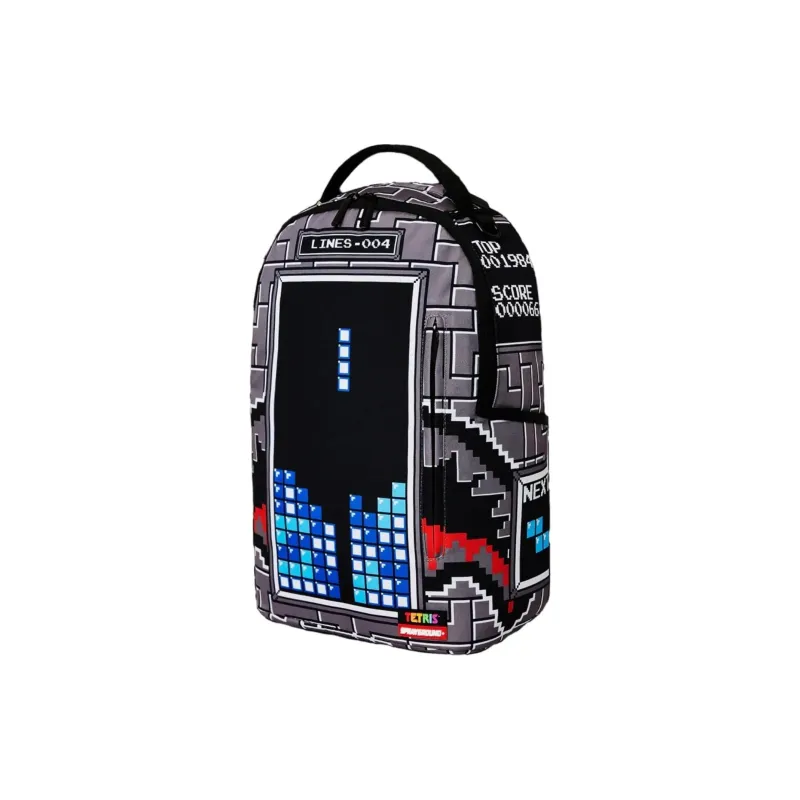SPRAYGROUND X Tetris Shark Stacker DLXSR Backpack Grey-1