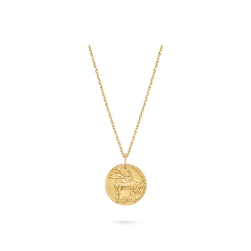 Van Cleef & Arpels 18K Gold Pendant Necklaces Unisex Gold