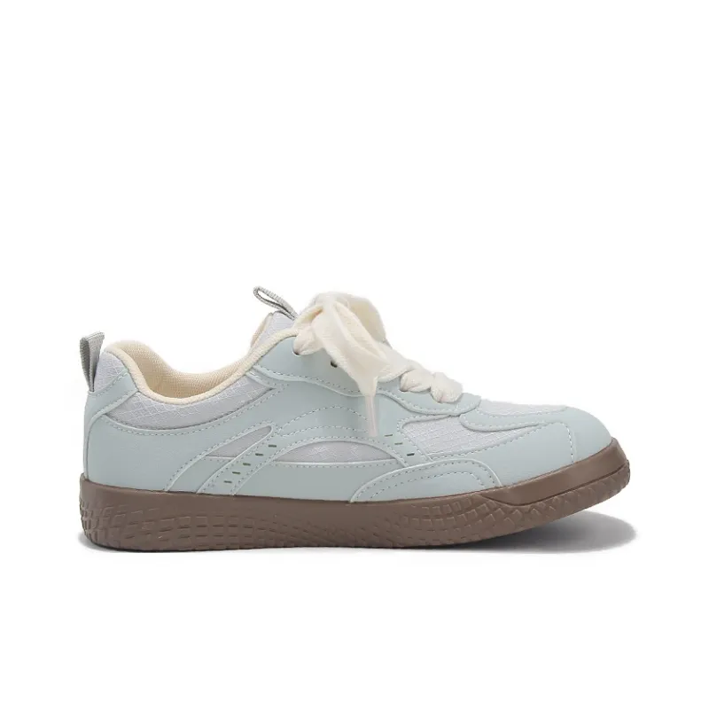 Binya Wear resistant And Lightweight Low Top Skateboard Shoes Women's Blue-1