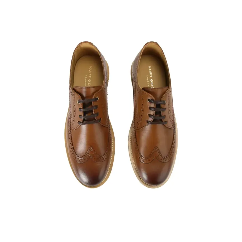 Kurt Geiger London Bank Brogue Casual Shoes Men's Brown-3