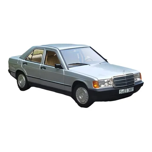 NOREV Mercedes Benz Class C 1984 190E 2.0 No Tail Wing Assembled Models Silver