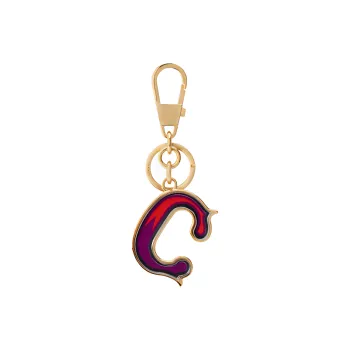 GUCCI Plexiglass Keychains Unisex Gold