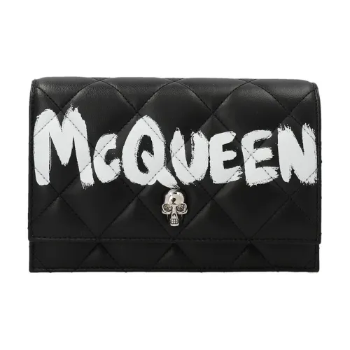 Alexander McQueen Graffiti Logo Quilted Crossbody Bag
