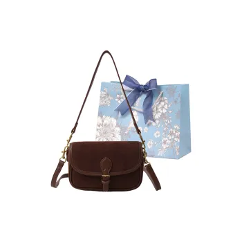 REDOO Suede Shoulder Bag Regular Women's Brown/Coffee/Burgundy/Black