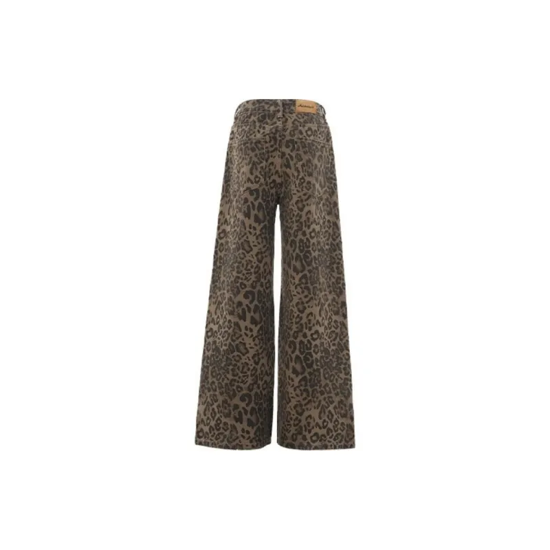 HLPT Jeans Unisex Leopard Print-1