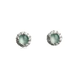 Blue Water Fortune Bead Earrings