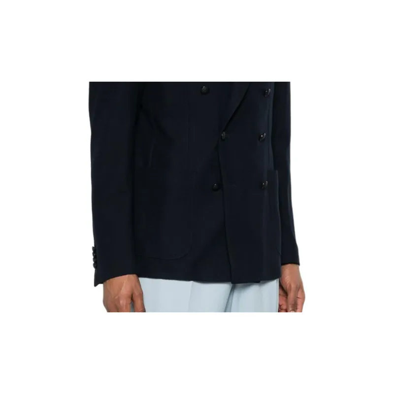 Tagliatore Double breasted Cotton Blazer-6