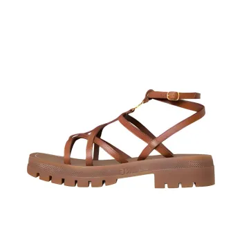 CELINE Triomphe Roman Sandals Women's Brown