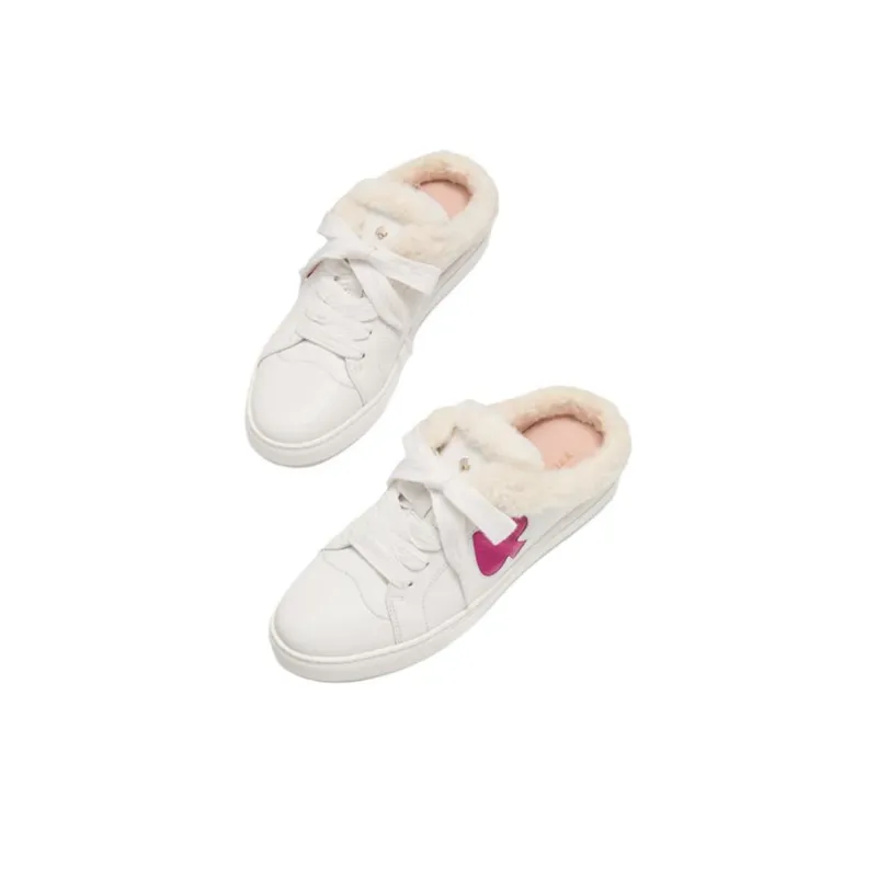 Kate Spade Wrap-toe Slippers Women's White-2