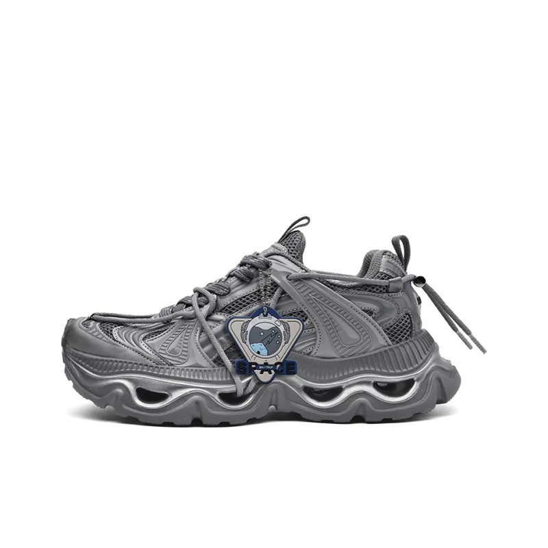 SK.TRIP Cushioning Abrasion Resistant Lightweight Height Increasing Mat Low Top Chunky Sneakers Men's Box-31