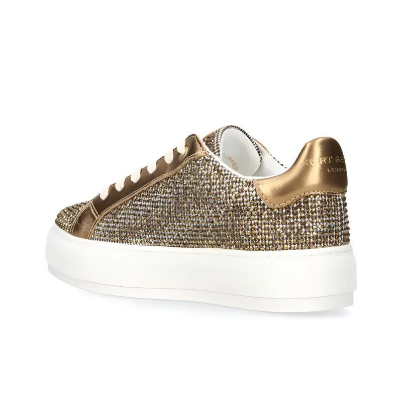 Kurt Geiger London Laney Low Top Skateboard Shoes Women's Gold-3