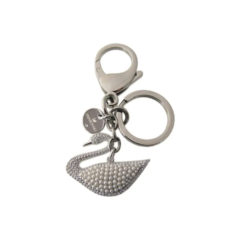 Swarovski Stainless Steel Keychains Unisex Silver-0