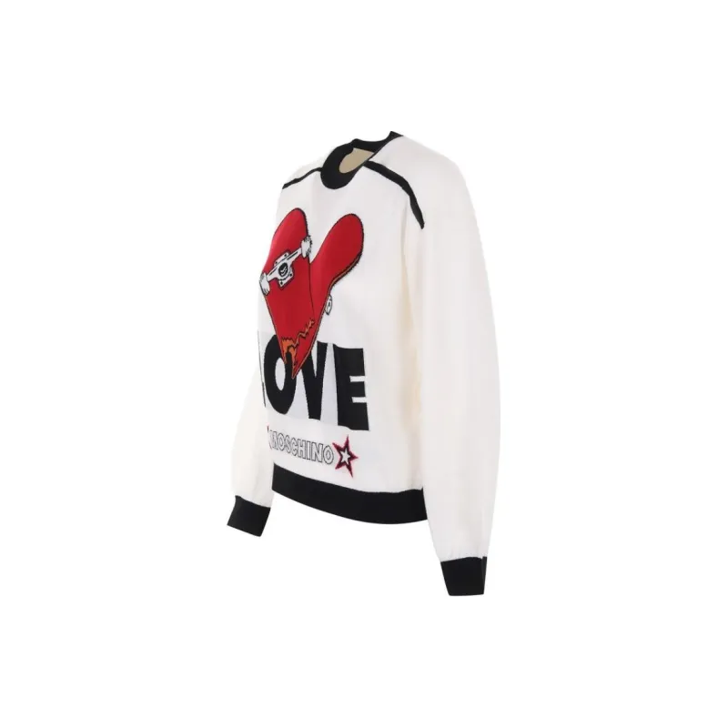 LOVE MOSCHINO FW22 Sweater Women's White-2