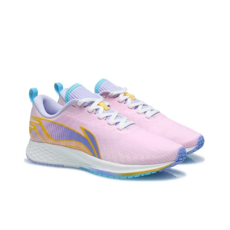 LiNing Cushioning Rebound Low Top Running Shoes Women's Peachy Pink-3