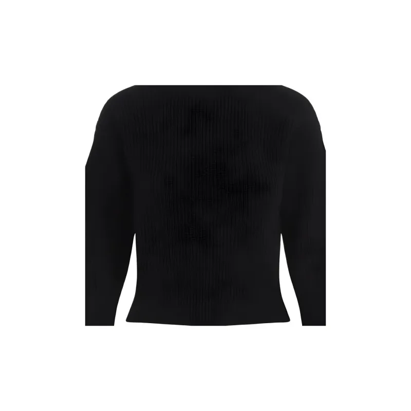 Balenciaga Logo Patch Cropped Sweater-1