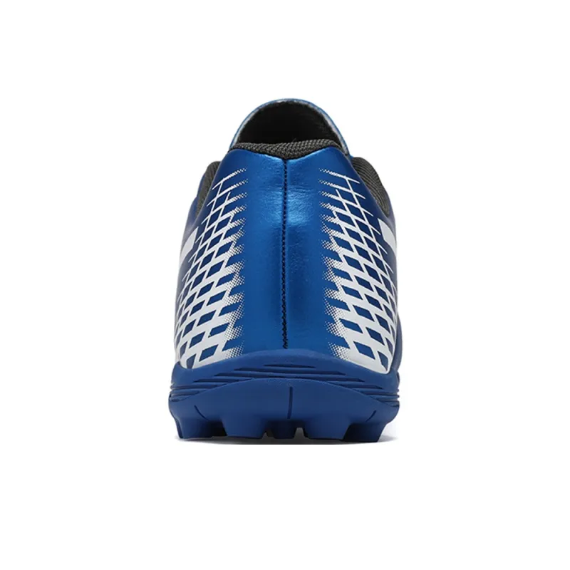 SOONFLY Artificial Ground Wear Resistant Coverage Impact Resistant Soccer Shoes Men's Blue-3
