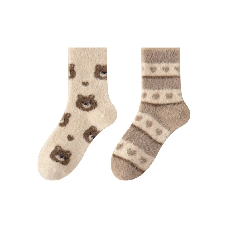 MIIOW Trend Party Series Mid Calf Socks Women's 2 Pack-5