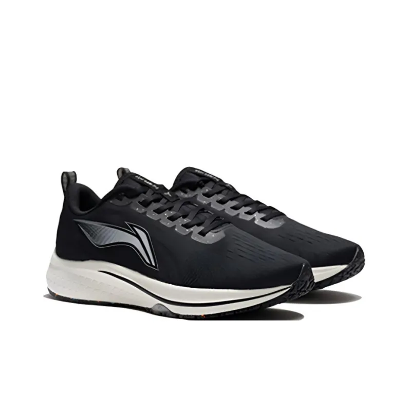 LiNing Red Hare 5 Cushioning Anti Slip And Wear Resistant Low Top Running Shoes Women's Black Gray-3