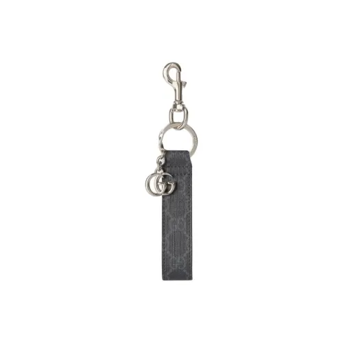 GUCCI Canvas Keychains Unisex Black