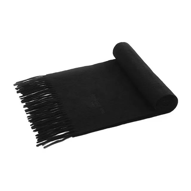 Être Par Lee Sheep Wool Knit Scarves Unisex Black-1