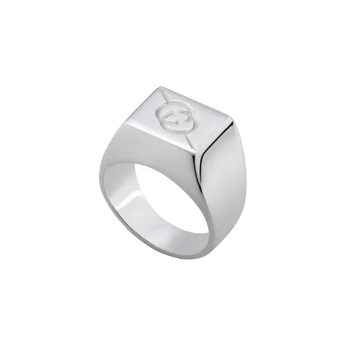 GUCCI 925 Sterling Silver Rings Unisex Silver
