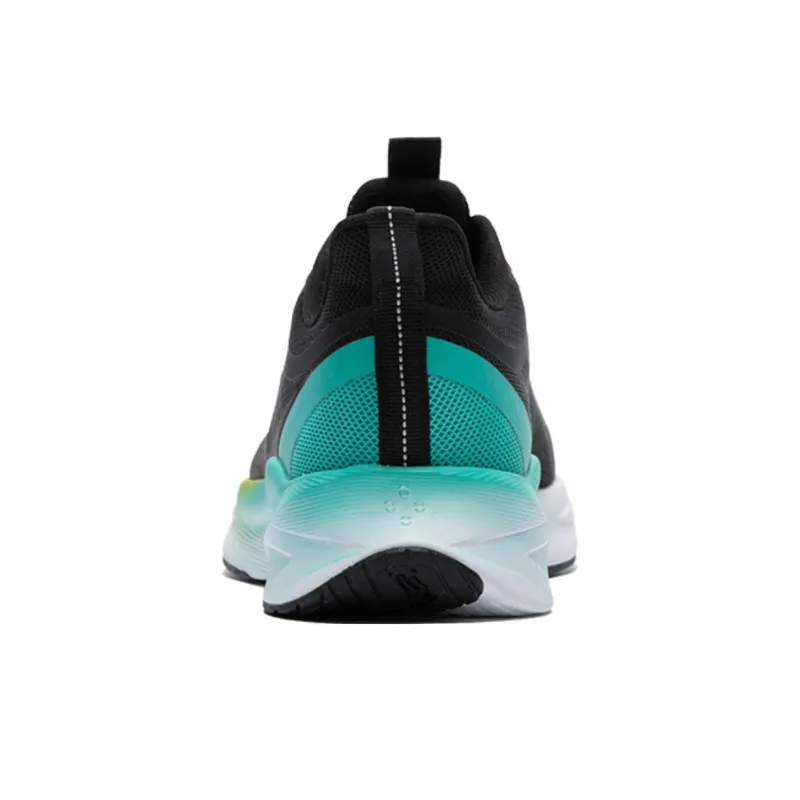 QIAODAN Light Speed 4.0 Running Shoes Men Low Top Black/Atomic Green-3