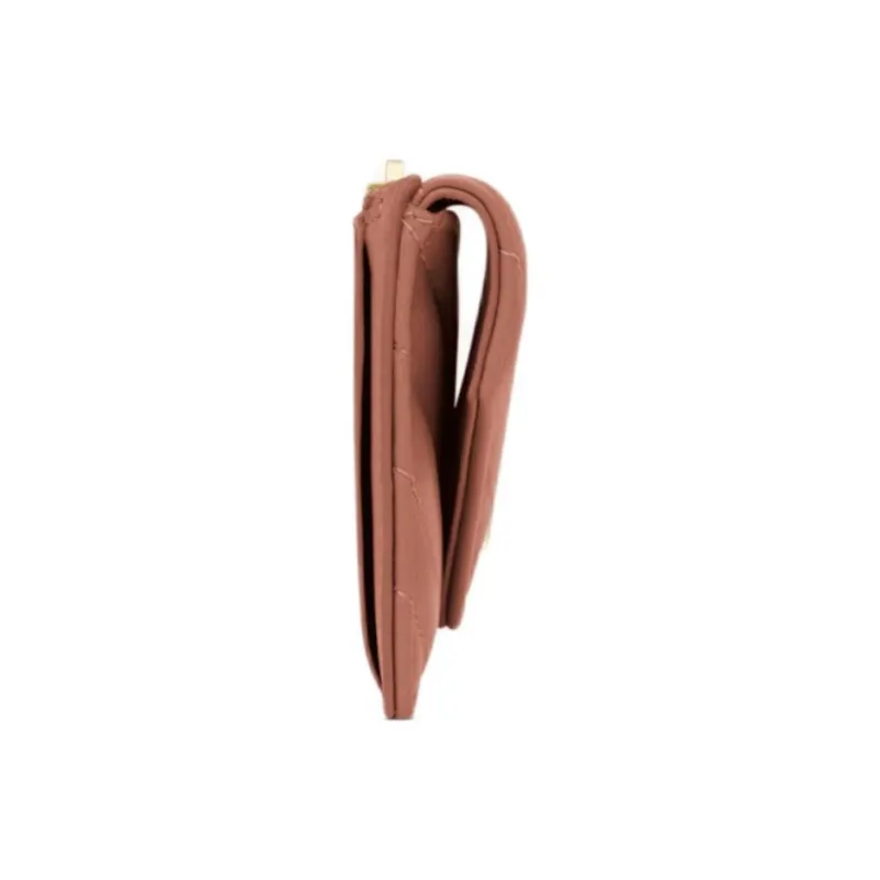 SAINT LAURENT Lambskin Card Holder Women's Light Pink-1