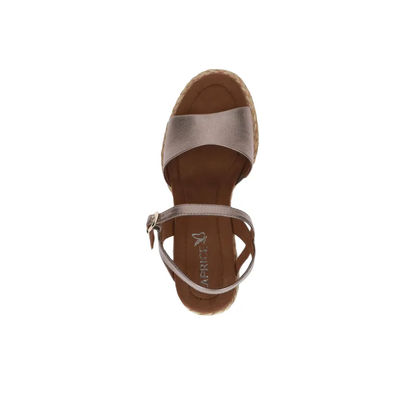 CAPRICE Breanna Strap Sandals 7.5cm Women's Gold-3