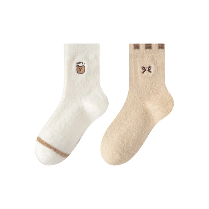 MIIOW Trend Party Series Mid Calf Socks Women's 2 Pack-4