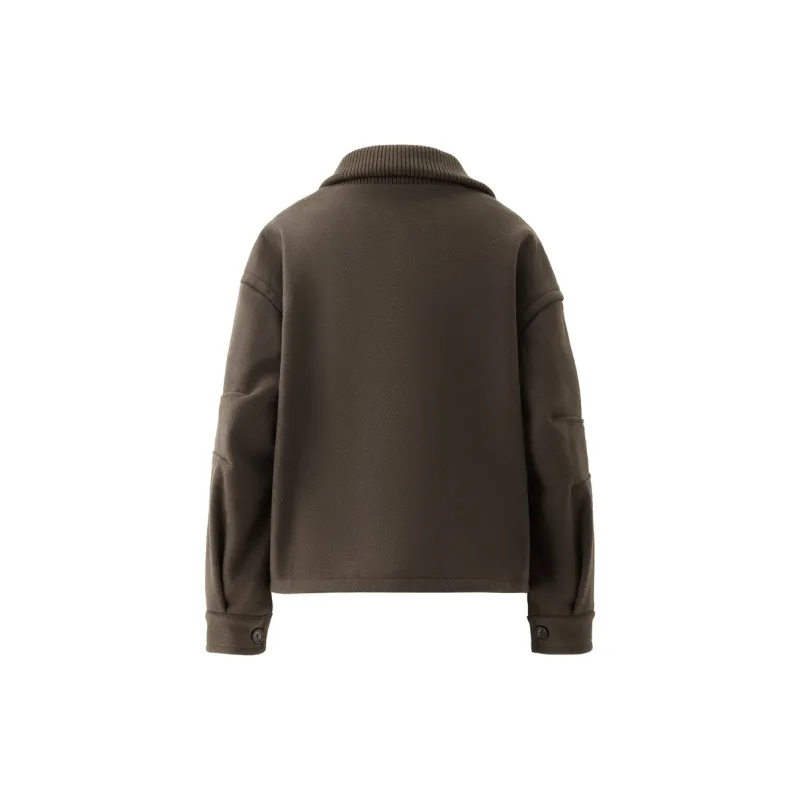 UNIQLO Coat Women's Chocolate Brown-1