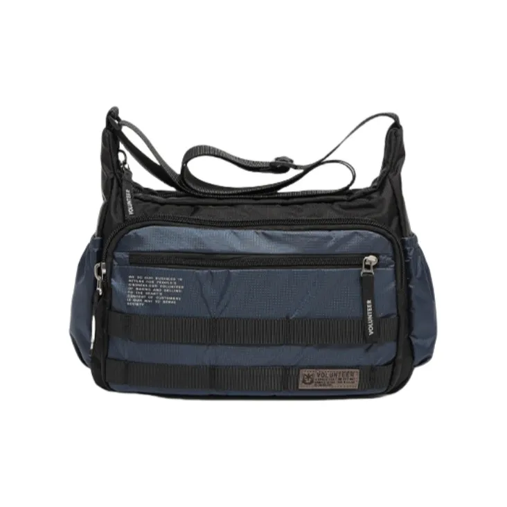 Volunteer Nylon Fabric Crossbody Bag Unisex Multicolor-5