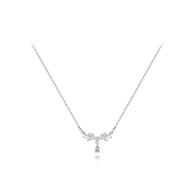 Mr. Shang S999 Fine Silver Wheat Niche Refined Premium Girls' Necklace Women's-0