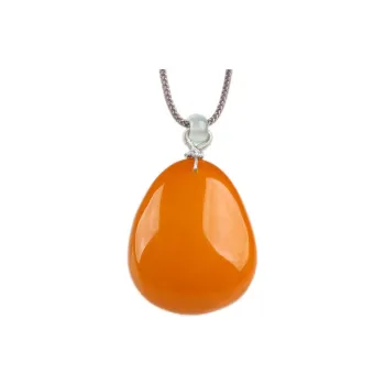 POSILAN Amber Beeswax Fine Jade Necklaces Unisex