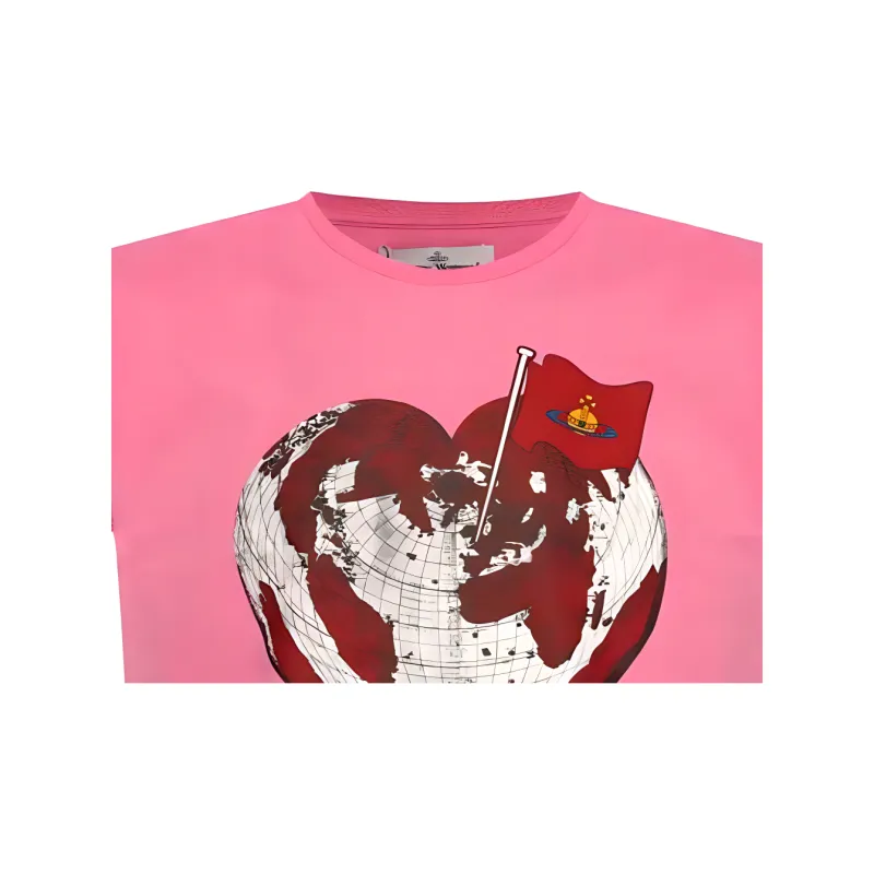 Vivienne Westwood Heart World Crewneck T Shirt-4
